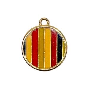 Coach Heritage Stripe Bag Charm